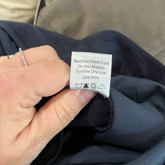 Tuckernuck Pleated Navy Blue Career Professional Duncan Trouser Size 12 - Picture 4 of 10